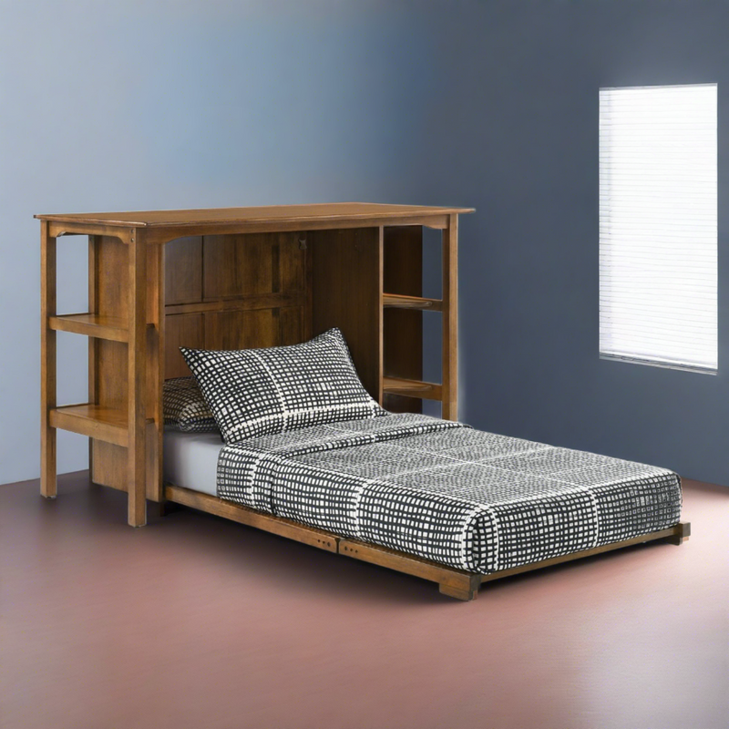 Night and Day Siesta twin Murphy cabinet desk bed
