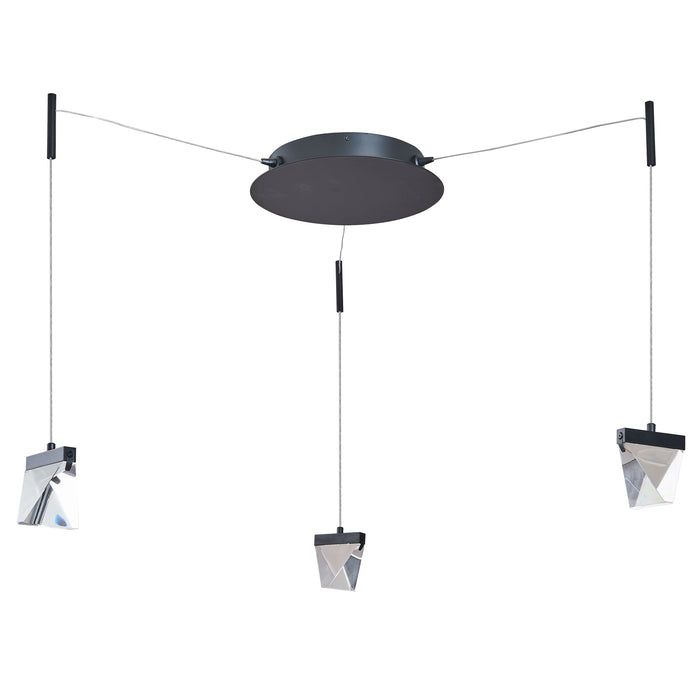 Abra Lighting Atlas 3-Light Octopus Pendant with Diamond Crystal 10071PN