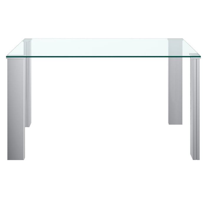 Worldwide Home Furnishings Frankfurt-Dining Table-Stainless Steel Rectangular Dining Table 201-165