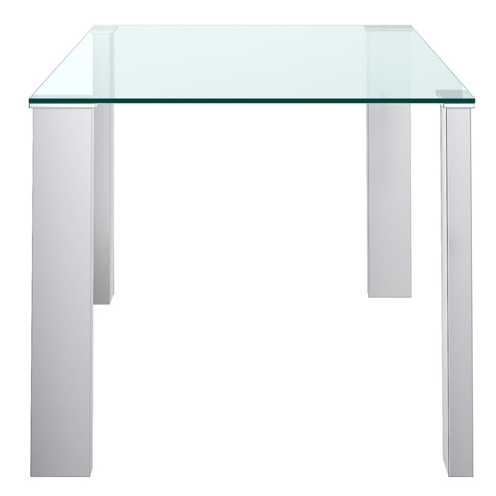 Worldwide Home Furnishings Frankfurt-Dining Table-Stainless Steel Rectangular Dining Table 201-165