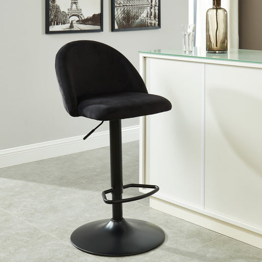 Worldwide Home Furnishings Sataro-Air Lift Stool-Black Adjustable Air-Lift Stool 203-270BK