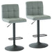 Worldwide Home Furnishings Fusion-Air Lift Stool-Grey Adjustable Air-Lift Stool, Set Of 2 203-336GRY