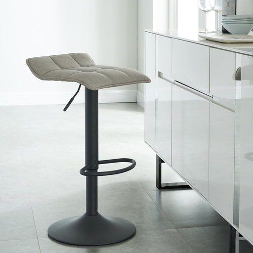 Worldwide Home Furnishings Pluto-Air Lift Stool-Beige Adjustable Air-Lift Stool, Set Of 2 203-343BEG