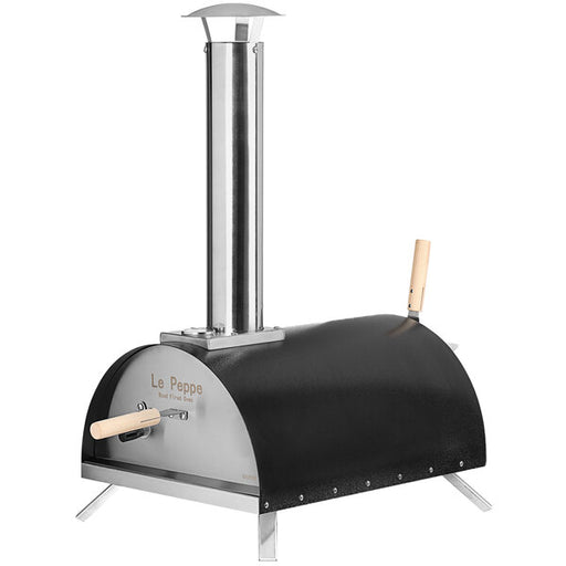 WPPO Le Peppe Black Portable Wood Fire Outdoor Pizza Oven WKE-01-BLK