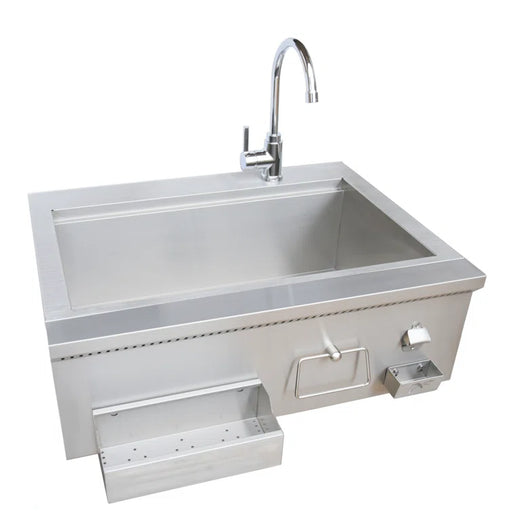 Kokomo 30" Built-In Bartender Cocktail Station With Sink Bottle Opener and Ice Chest