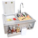 Kokomo 30" Built-In Bartender Cocktail Station With Sink Bottle Opener and Ice Chest