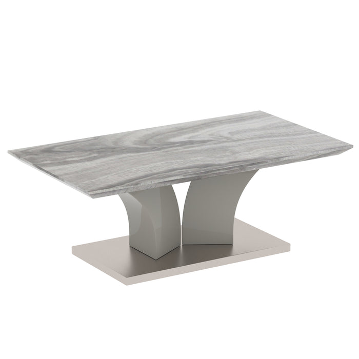 Worldwide Home Furnishings Napoli-Coffee Table-Grey Rectangular Coffee Table 301-545GY