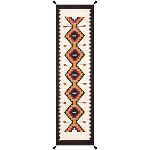 Pasargad Home Tuscany Collection Reversible Wool Mocha Area Rug- 2' 6'' X 7' 9'' PNT-342 2.06x8