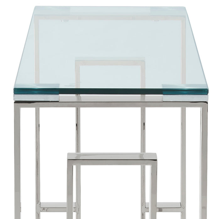 Worldwide Home Furnishings Eros-Console/Desk-Silver Console/Desk 502-482CH