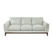 GTR Rio Light Gray Leather Sofa