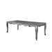 Acme Furniture Leonora Dining Table in Vintage Platinum Finish 63140