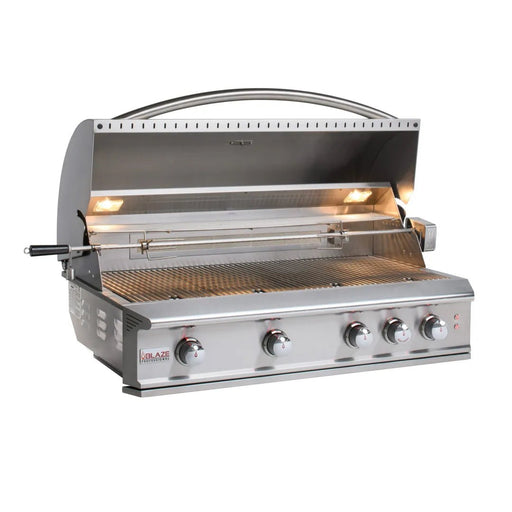 Blaze Professional 44" 4 Burner Built-In Gas Grill With Rear Infrared Burner