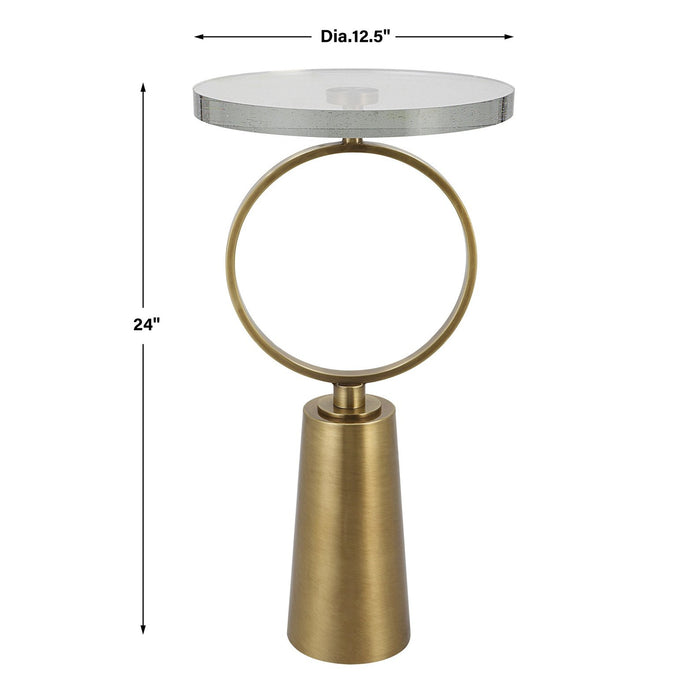 Uttermost Ringlet Brass Accent Table 25178
