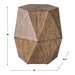 Uttermost Volker Honey Geometric Accent Table 25274