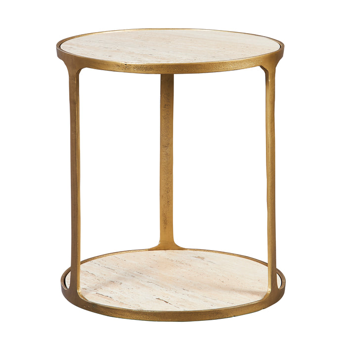 Uttermost Clench Brass Side Table 22968