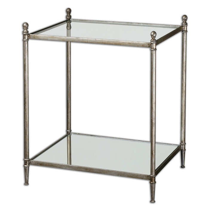 Uttermost Gannon Mirrored Glass End Table 24282