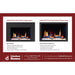 Litedeer Homes LiteStar 33" Smart Electric Fireplace Insert with App Driftwood Logs & River Rock ZEF38VC-33
