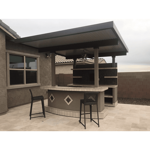 Kokomo Key Largo Outdoor Kitchen With Built In BBQ Grill With 12 x 14 Patio Cover