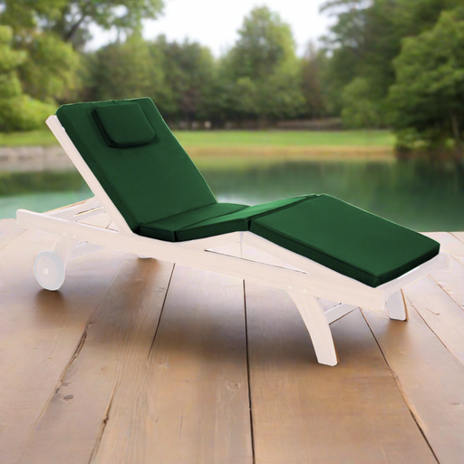 All Things Cedar Green Chaise Lounger Cushion TC70-G