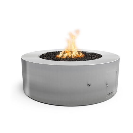 The Outdoor Plus 24" Tall Round Unity Fire Pit | Stainless Steel
