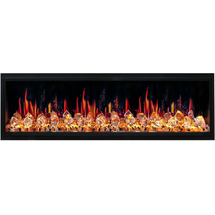Litedeer Homes Latitude 65" Smart Electric Fireplace with Diamond-like Crystal - ZEF65XC