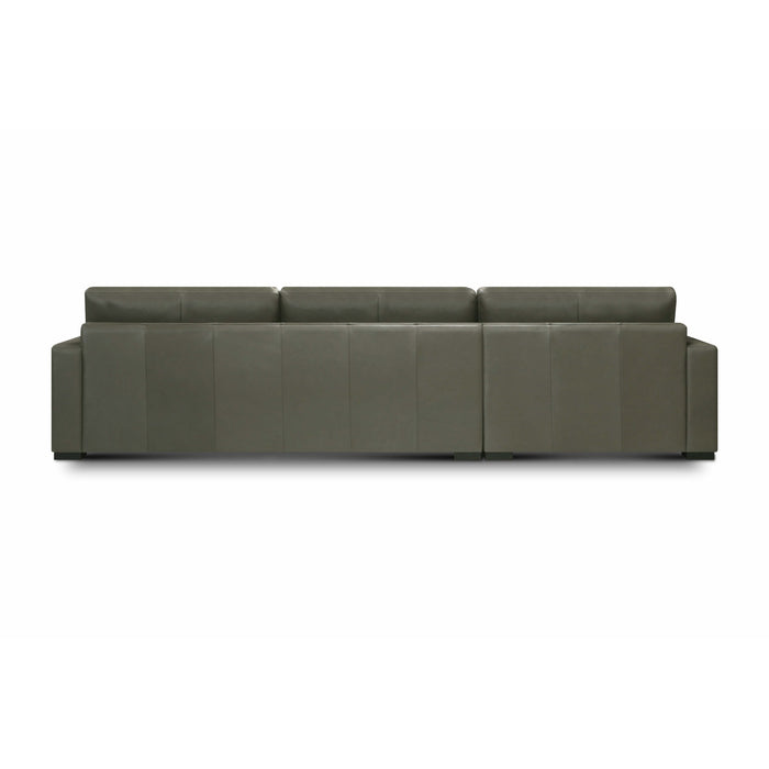 GTR Vancouver Upholstered Chaise Sectional in Portofino Cavalla, LAF