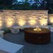 The Outdoor Plus 48" Round Unity 18" Tall Fire Pit Corten Steel | Match Lit
