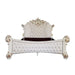 Acme Furniture Vendome E. King Bed - Hb in PU & Antique Pearl Finish BD01335EK1
