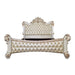 Acme Furniture Vendome Cal King Bed - Hb in PU & Antique Pearl Finish BD01337CK1