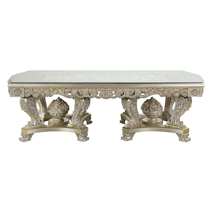 Acme Furniture Sorina Dining Table - Base 1 in Antique Gold Finish DN01208-2