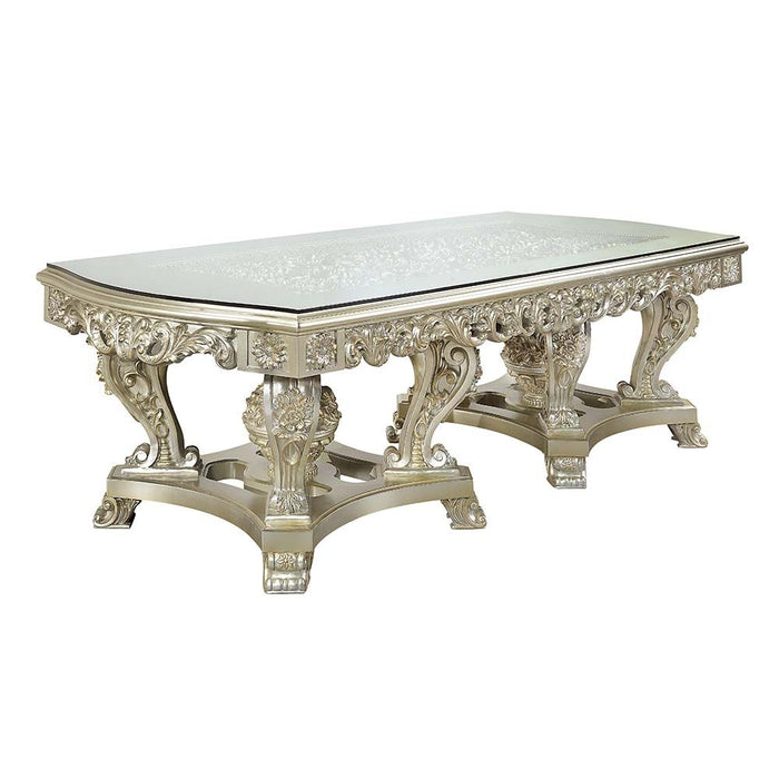 Acme Furniture Sorina Dining Table - Base 1 in Antique Gold Finish DN01208-2