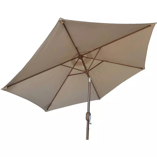 Kokomo 9' Outdoor Kitchen Umbrella Hand Crank and Tilt Beige Color