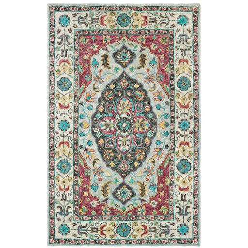 Oriental Weavers Zahra 75504 Grey/ Pink 8' x 10' Indoor Area Rug Z75504244305ST