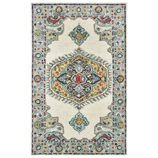 Oriental Weavers Zahra 75505 Ivory/ Grey 10' x 13' Indoor Area Rug Z75505305396ST