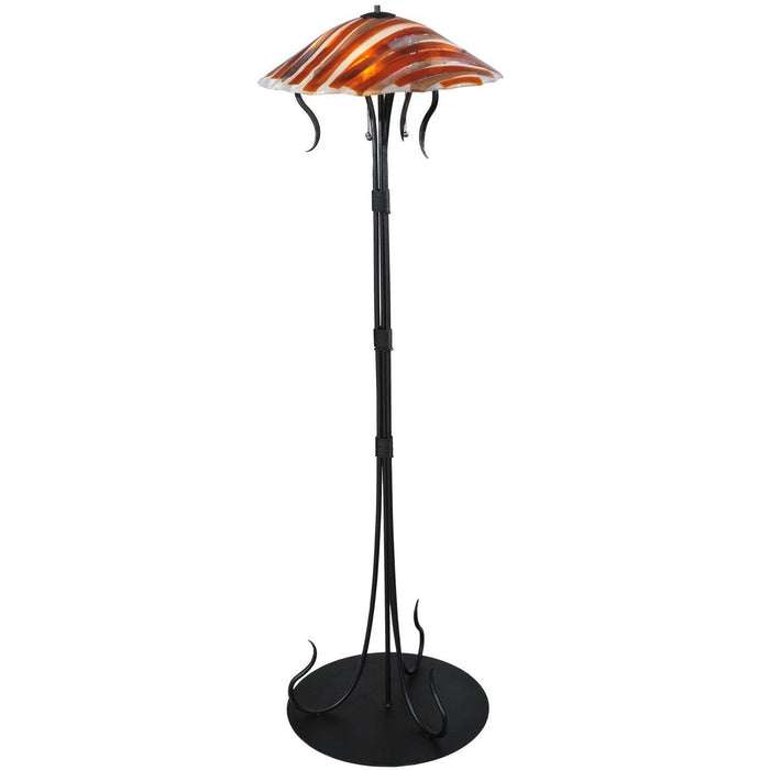 Meyda 65"H Marina Fused Glass Tall Floor Lamp