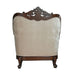 Acme Furniture Devayne Chair W/2 Pillows Same 50687 in Pattern Fabric & Dark Walnut Finish LV01584