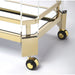 Butler Specialty Company Charlevoix Acrylic & Serving Cart, Gold 5408335