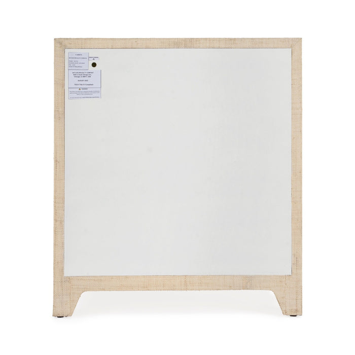 Butler Specialty Company Bar Harbor Raffia 3 Drawer Nightstand, Natural 5667362