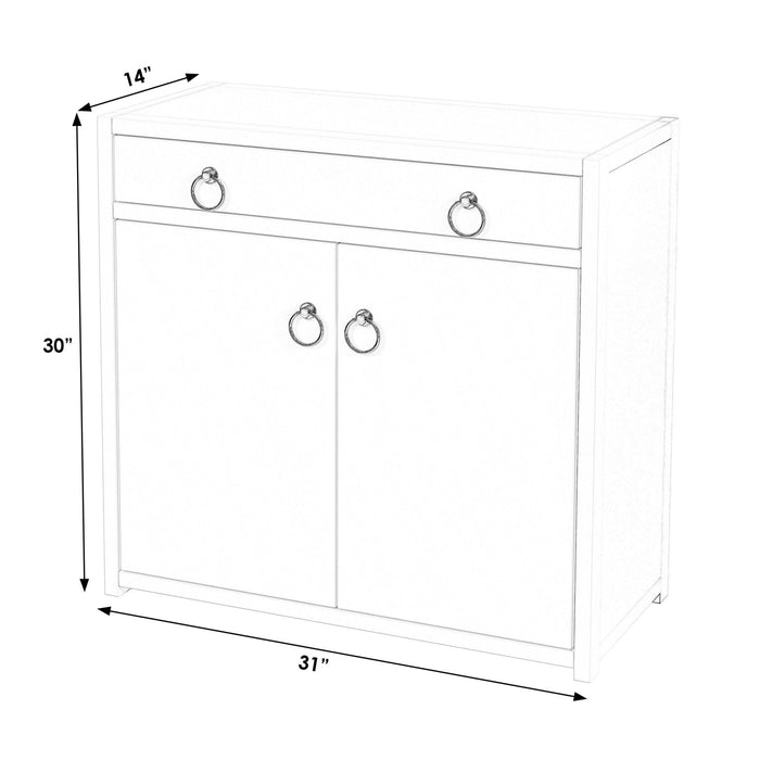 Butler Specialty Company Lark 2 Door Cabinet with Storage, White 5673304