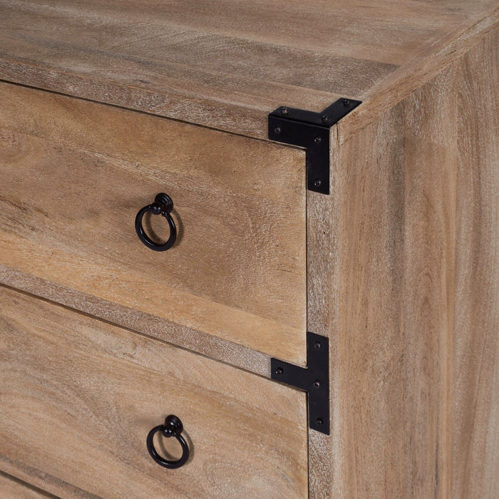 Butler Specialty Company Forster Campaign 3 Drawer Dresser, Light Brown 9337312