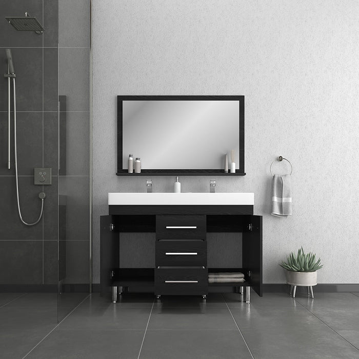 Alya Bath Ripley Double Bathroom Vanity with Sink Freestanding, Optional Mirror