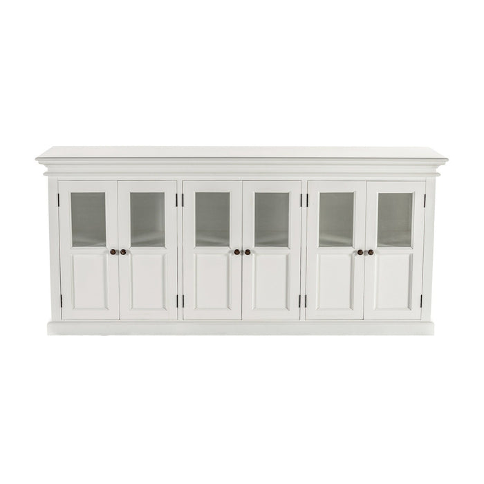 NovaSolo Halifax Buffet with 6 Glass Doors in Classic White B195