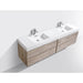 KubeBath Bliss Double Sink Wall Mount Modern Bathroom Vanity