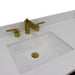 Bellaterra Home Trento 61" 4-Door 3-Drawer Black Freestanding Vanity Set With Ceramic Double Undermount Rectangular Sink and White Quartz Top