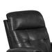 Benjara Faux Leather Upholstered Wooden Recliner With Switch Panel, Black BM225768