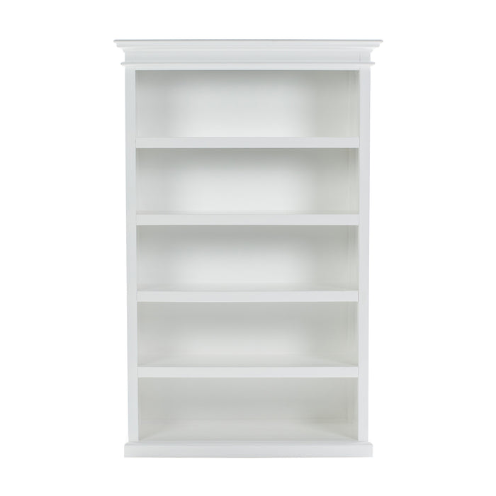 NovaSolo Halifax Bookcase with 5 Shelves in Classic White CA634