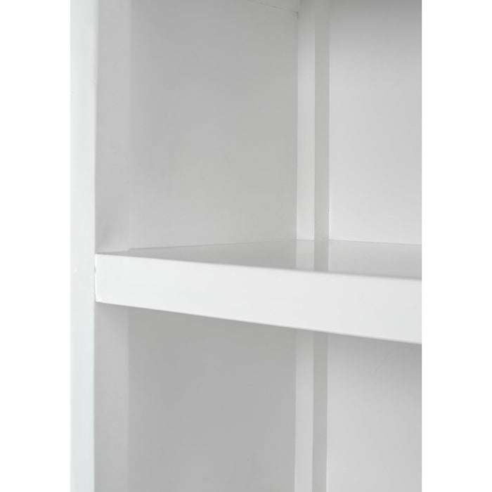 NovaSolo Halifax Bookcase with 5 Shelves in Classic White CA635