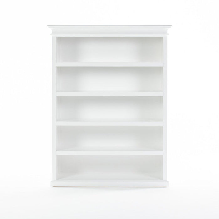 NovaSolo Halifax Bookcase with 5 Shelves in Classic White CA635