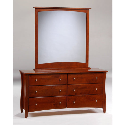 Night and Day Furniture Clove 6 Drawer Dresser w/Mirror