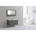 KubeBath DeLusso 48" Wall Mount Modern Bathroom Vanity